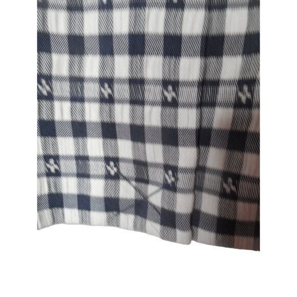 Tommy Hilfiger Womens Blue White Plaid Blazer Elbow Patches Lined Size 14 NWOT - Picture 6 of 9